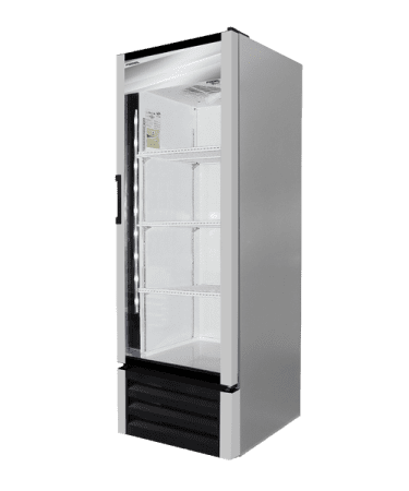 X-8 Enfriador pequeño de 1 puerta de vidrio.